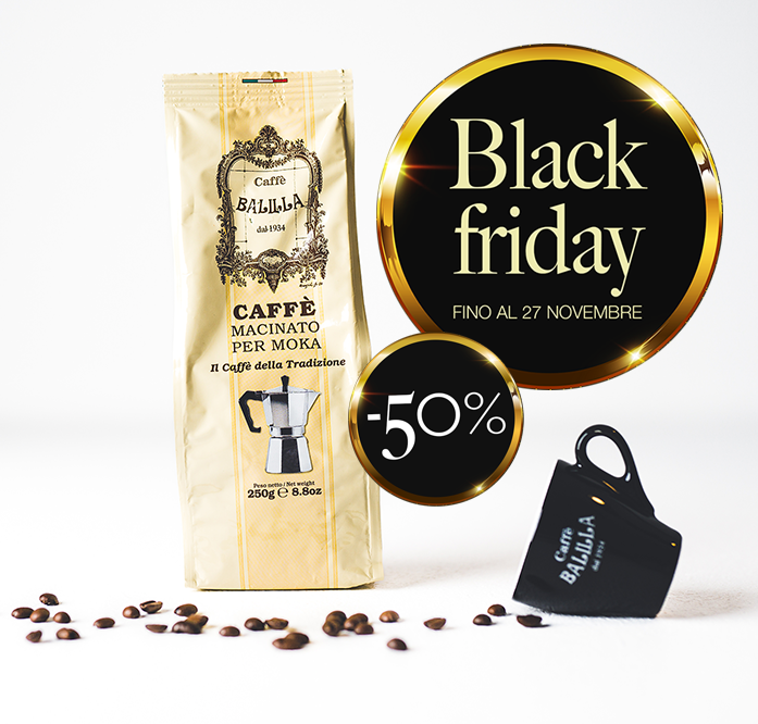 Caffè macinato Moka - sacchetto da 250 gr. (Black friday 4,00 = 2,00 Euro)